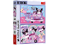 Kuromi 2x200 piece puzzle with cute cartoon character scenes.