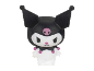 Figurine of a black and white character with a skull on its head