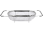 SILVERCREST stainless steel over-the-sink colander with expandable handles