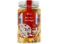 Jar of cheese cubes with peppers and chilies, with Nutri-Score A and 350g.
