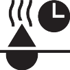 Heating and time icon.