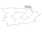 LED string lights with battery box on a black background.