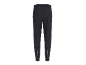 Men's black sports trousers with reflective details and an elastic waistband.