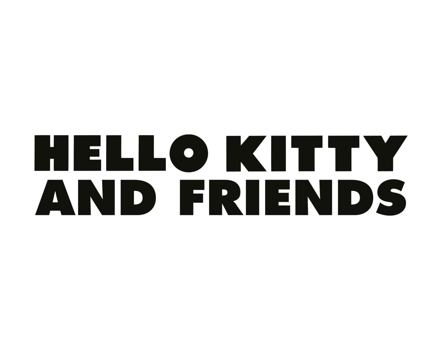 Text: HELLO KITTY AND FRIENDS