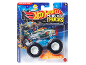 Hot Wheels Monster Trucks Airplane Mode toy, 2025 edition, with a small orange car.