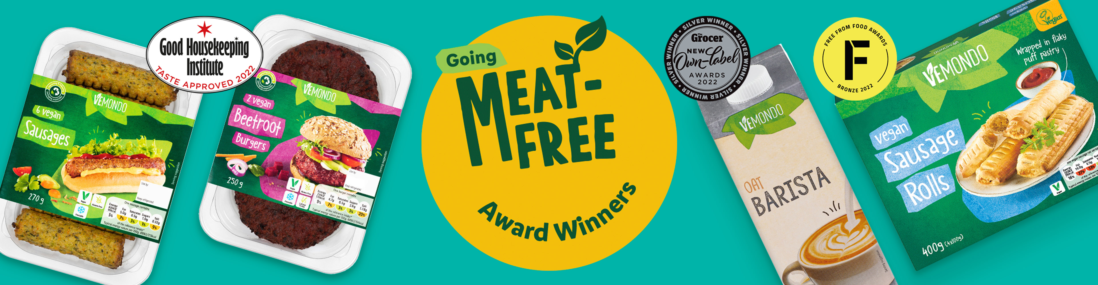 Our Meat-Free Products are Award Winning!