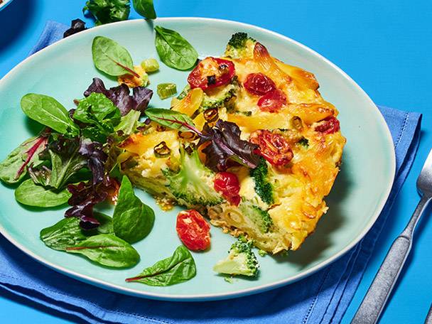 Creamy veggie frittata