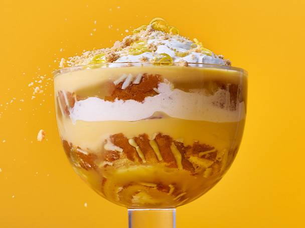 Lemon posset trifle