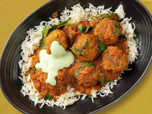 Minty Lamb Meatball Curry