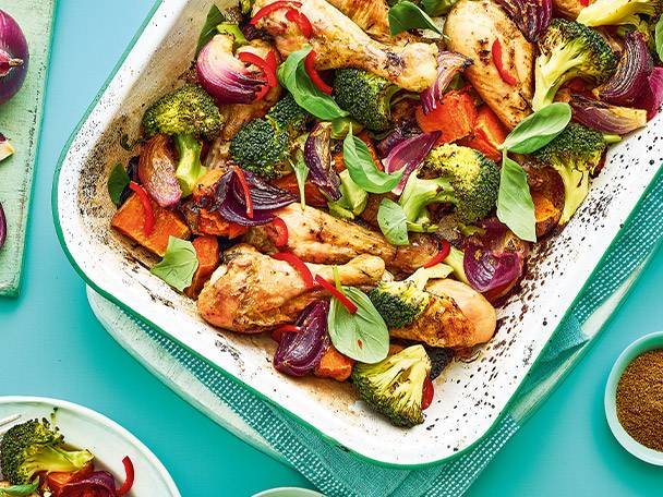 Zingy lemon chicken traybake