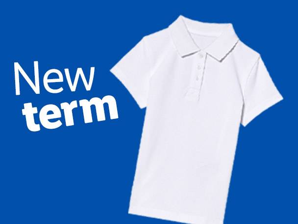 Back to school uniform and stationery for the new school term.