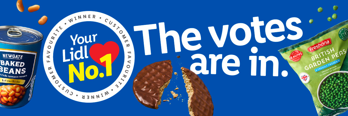 Newgate baked beans, biscuits, Freshlona frozen peas: Lidl voting results.