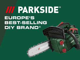 Parkside chainsaw, Europe's best-selling DIY brand.