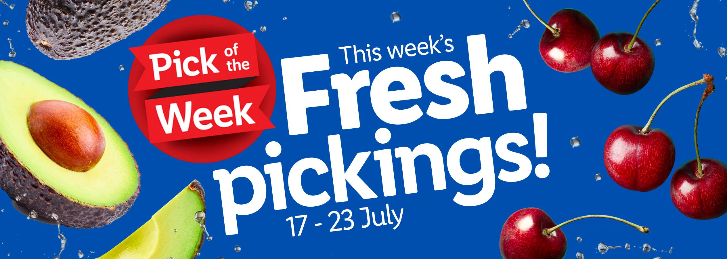 This week's fresh pickings: avocados and cherries, 17-23 July.