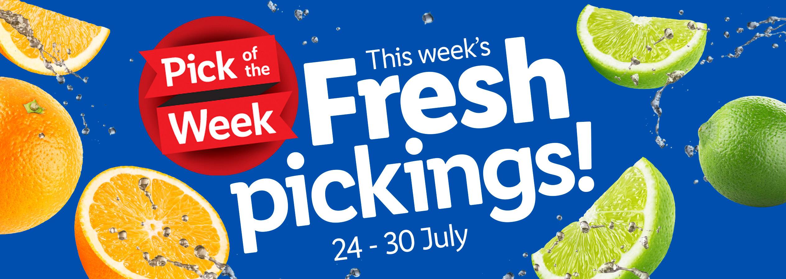 Fresh oranges and limes, Pick of the Week, 24-30 July.