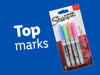 Sharpie permanent markers in assorted pastel colors.