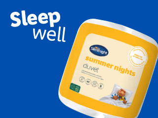 Silentnight Summer Nights duvet for a good night's sleep.